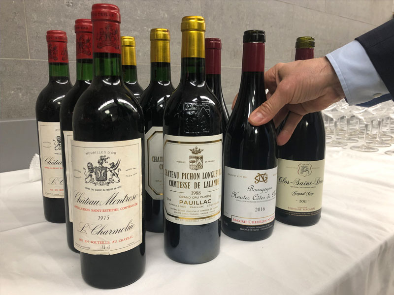 A selection of wines